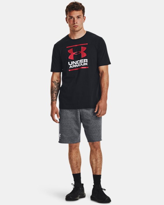 Men's UA GL Foundation Short Sleeve T-Shirt, Black, pdpMainDesktop image number 2